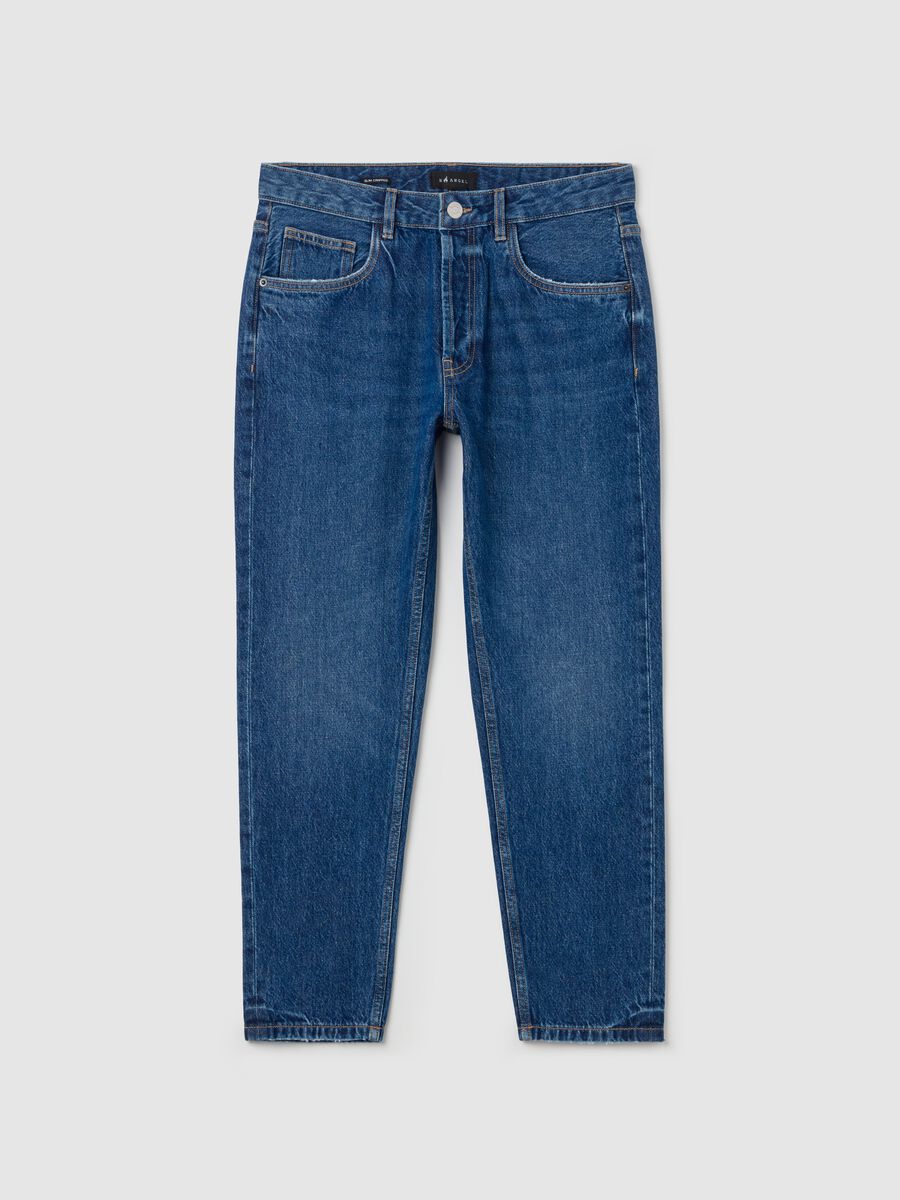 Slim-fit cropped jeans_4