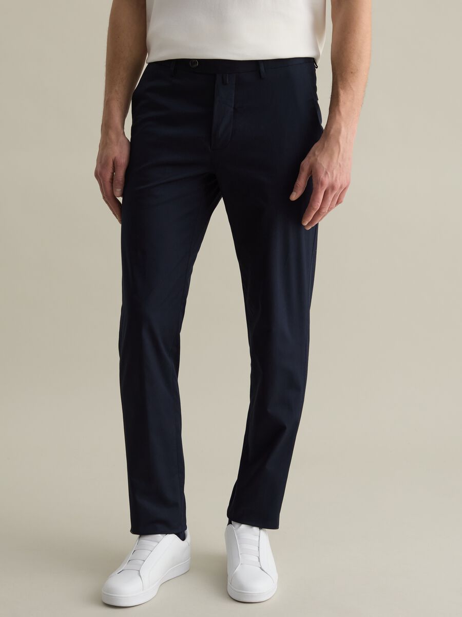 Stretch cotton chino trousers_1