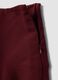 Purple stretch viscose skirt with high waistband and regular waist_1