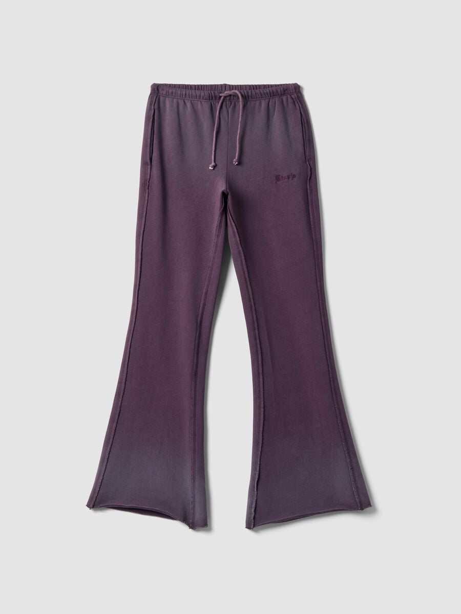 Flare Sweatpants Sunfaded Burgundy_0