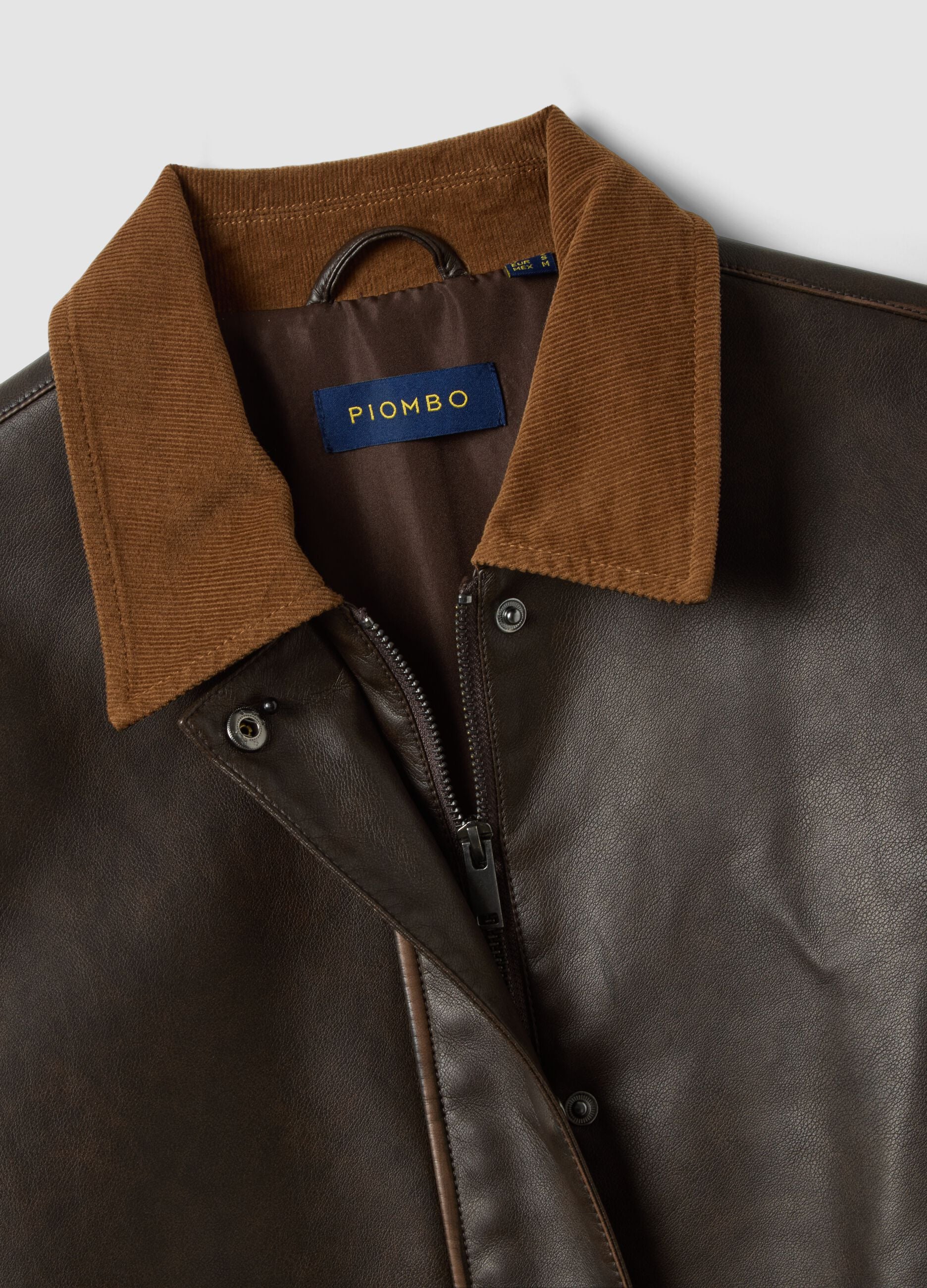 Brown regular-fit viscose-blend jacket