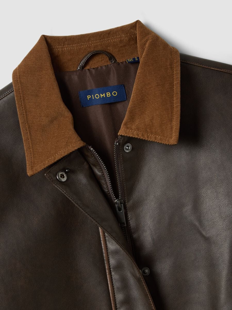 Brown regular-fit viscose-blend jacket_5