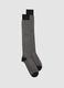 Black long socks in stretch cotton_0