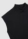 High-neck maternity black dress_5