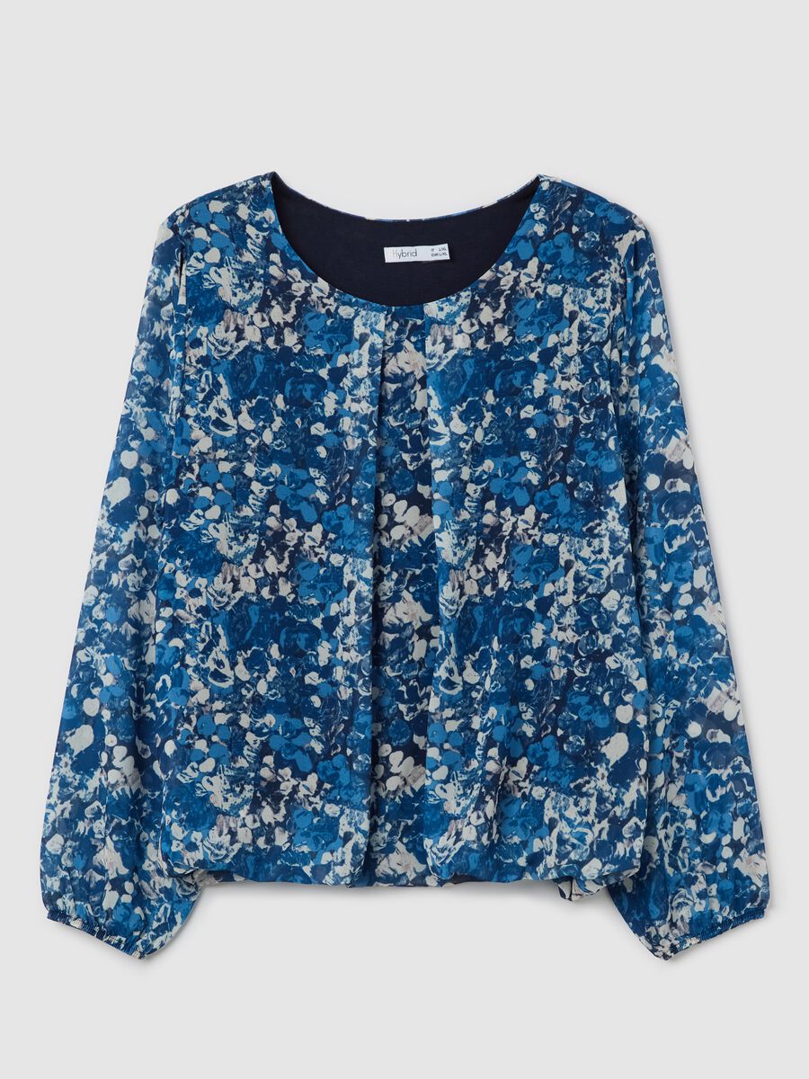 Blue blouse with print_4