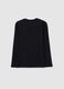 Boys' black T-shirt in pure cotton oversize fit_1