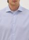 Light blue striped pure cotton dobby shirt with French collar, non-iron_1