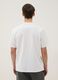 White pure cotton T-shirt with relaxed fit and finished crew neck_2