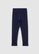 Girls' blue cotton skinny fit leggings_1