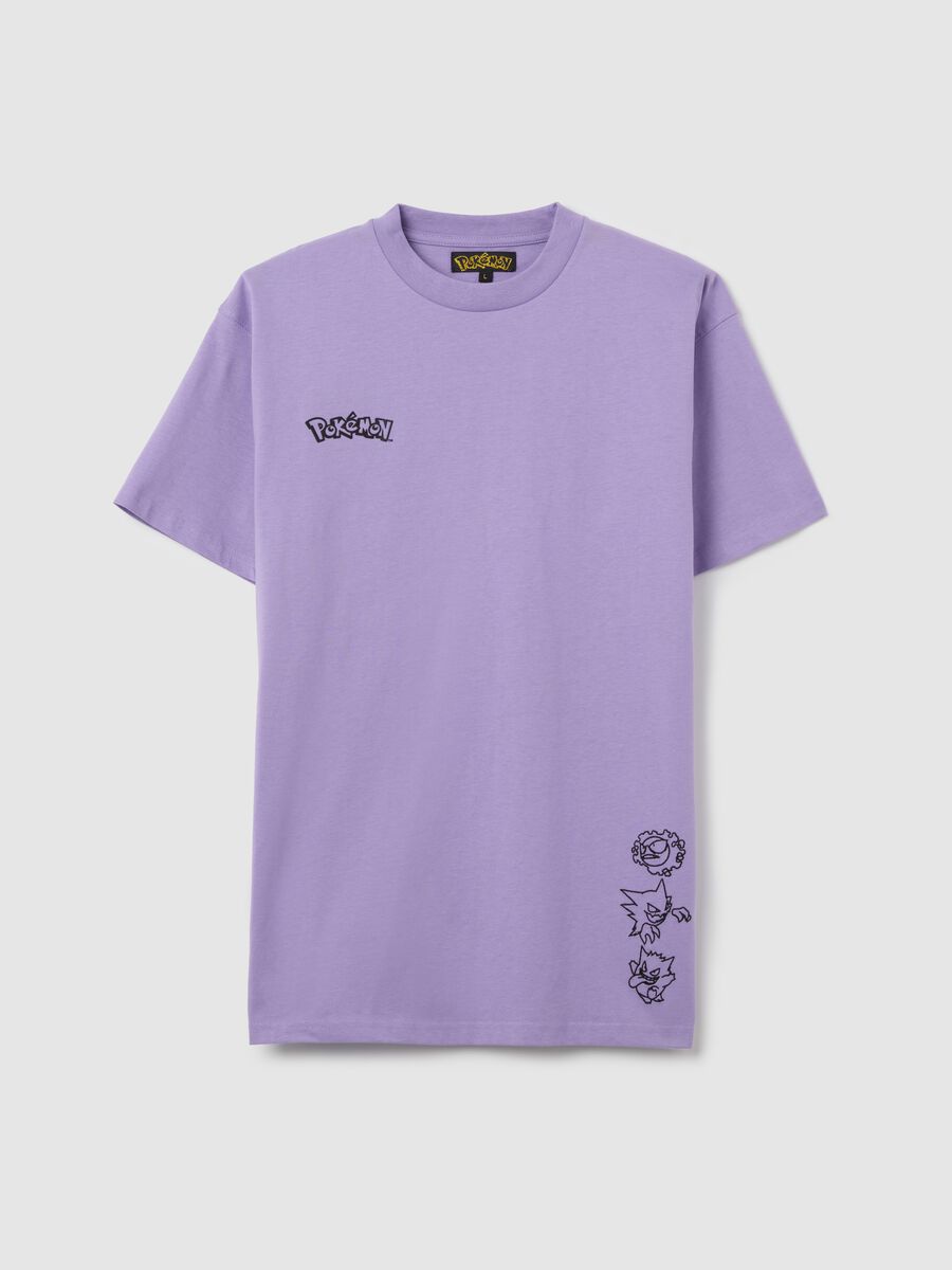 Purple Short Sleeve Manga T-shirt_4