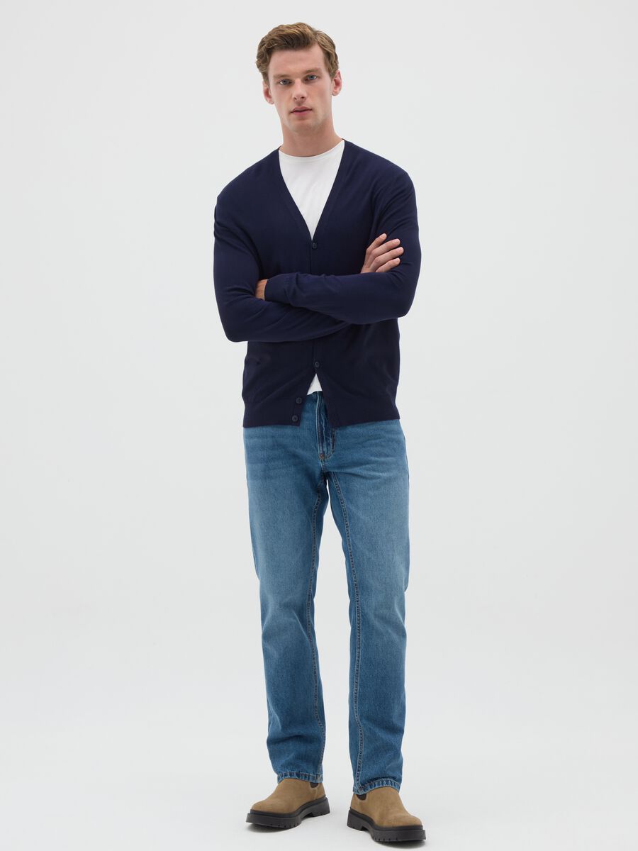 Light Cotton Blue Cardigan_1