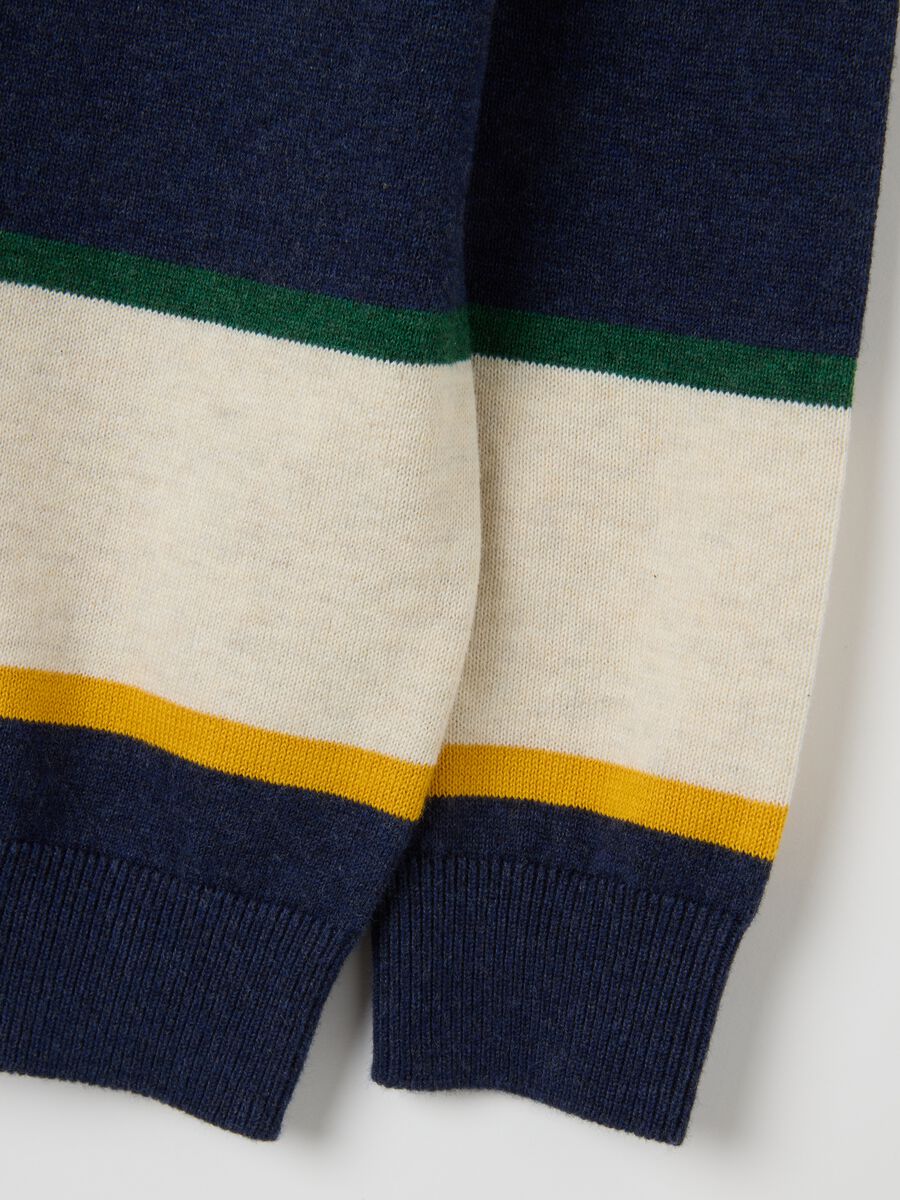 Kids' regular fit multicolour pure cotton sweater_3