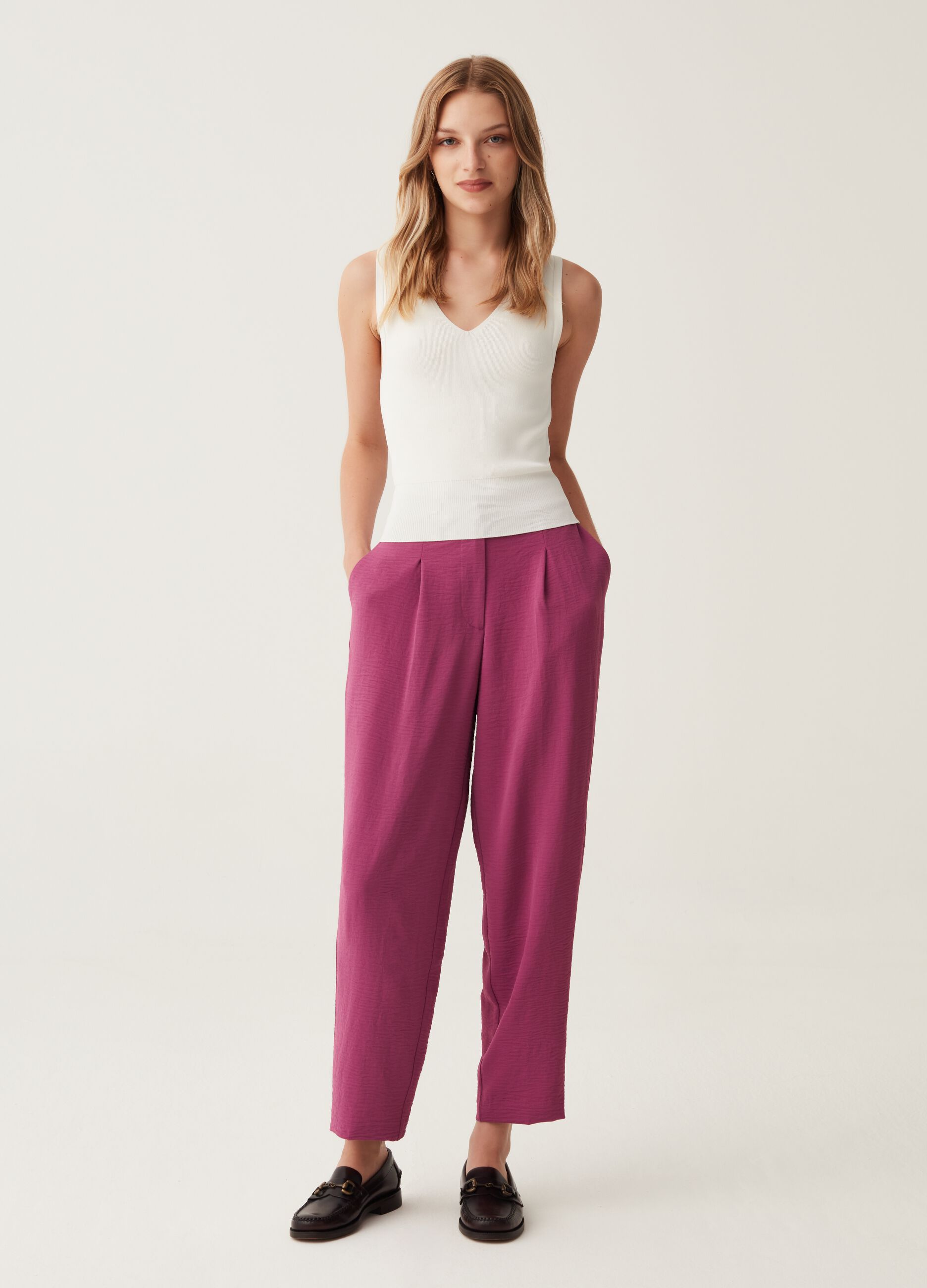 Tank top con scollo a V