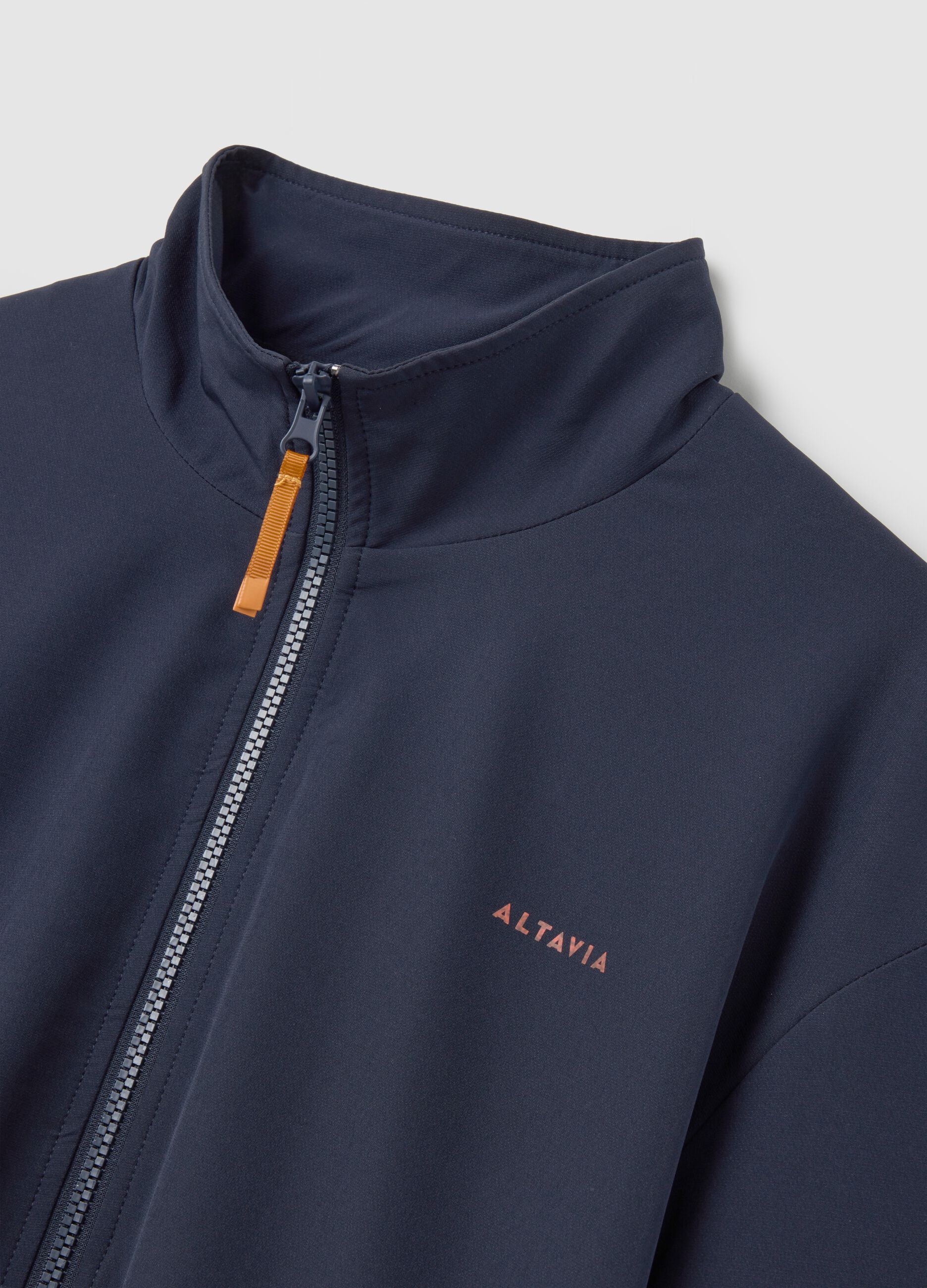 Technical fabric full-zip with contrasting profiles ALTAVIA COURT