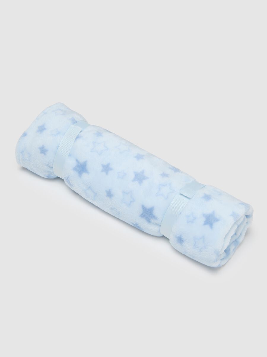 Baby blanket in pure blue fabric_2