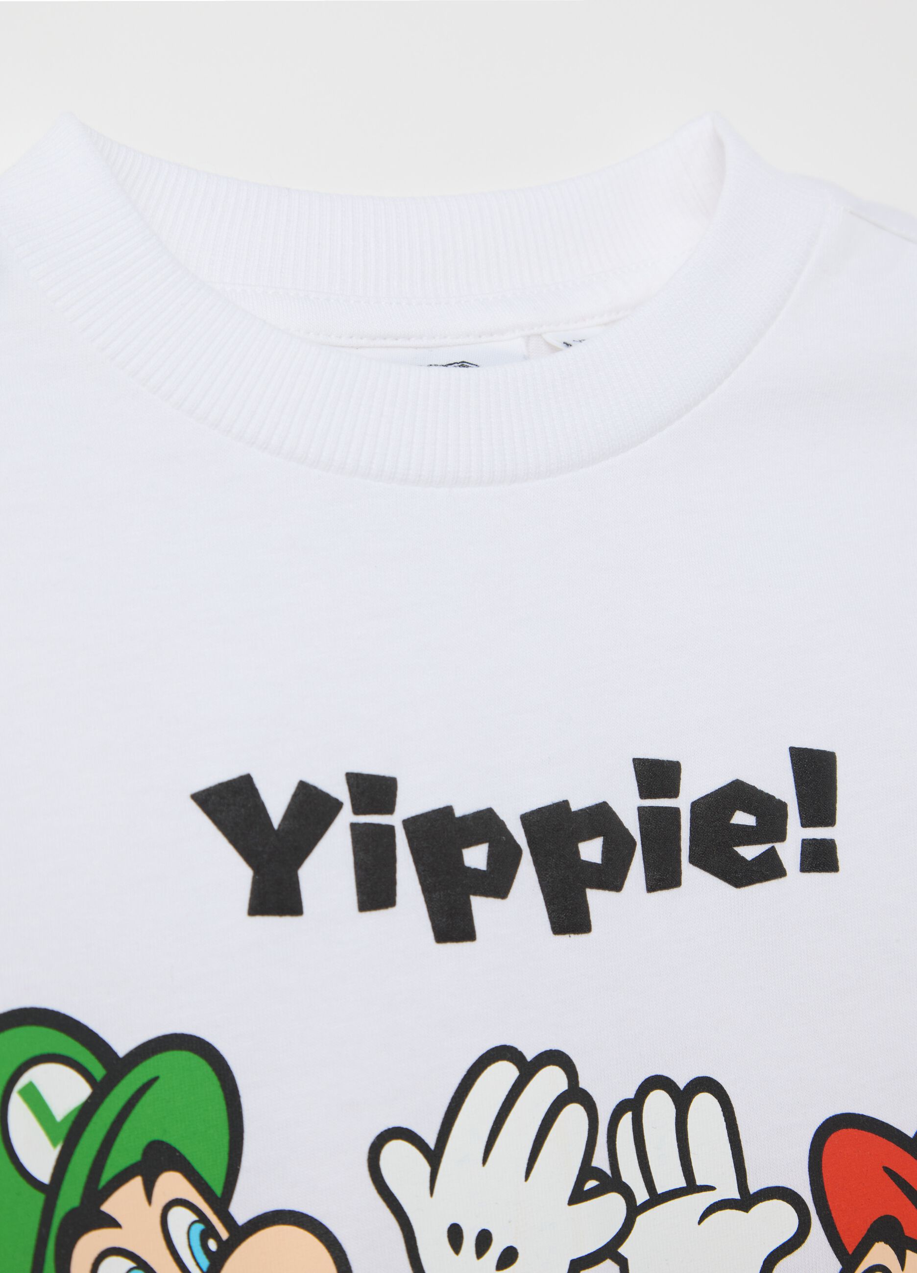 Jogging set bianco e nero con stampa Super Mario™