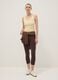 Brown skinny-fit stretch cotton leggings_0