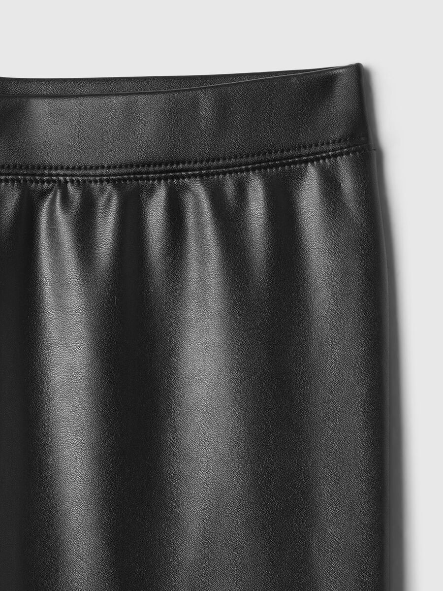 Slim-fit trousers in shiny fabric_4