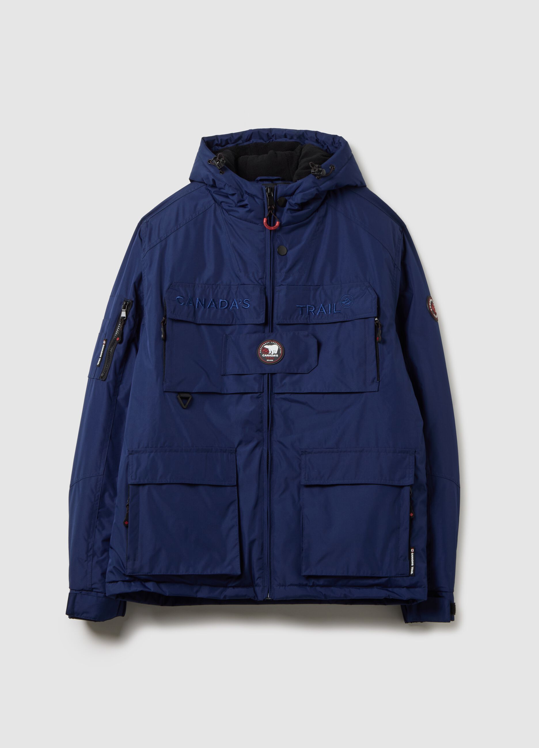 Heavy Blue Hooded Jacket