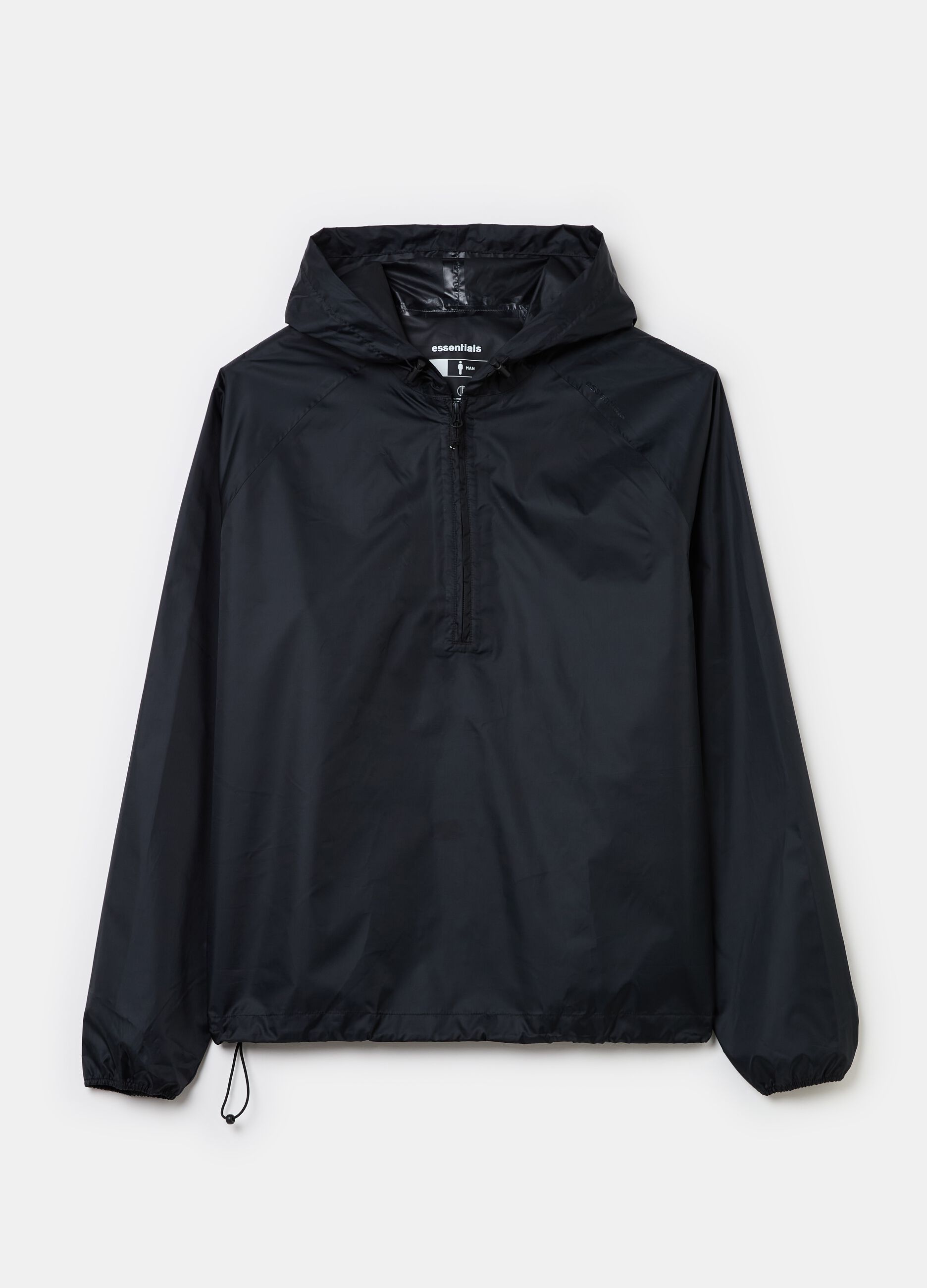 Giacca Essential impermeabile half-zip