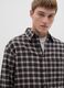 Black Checked Flannel Shirt_0