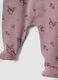 2-pack of dark pink and mauve organic cotton babygrows_2