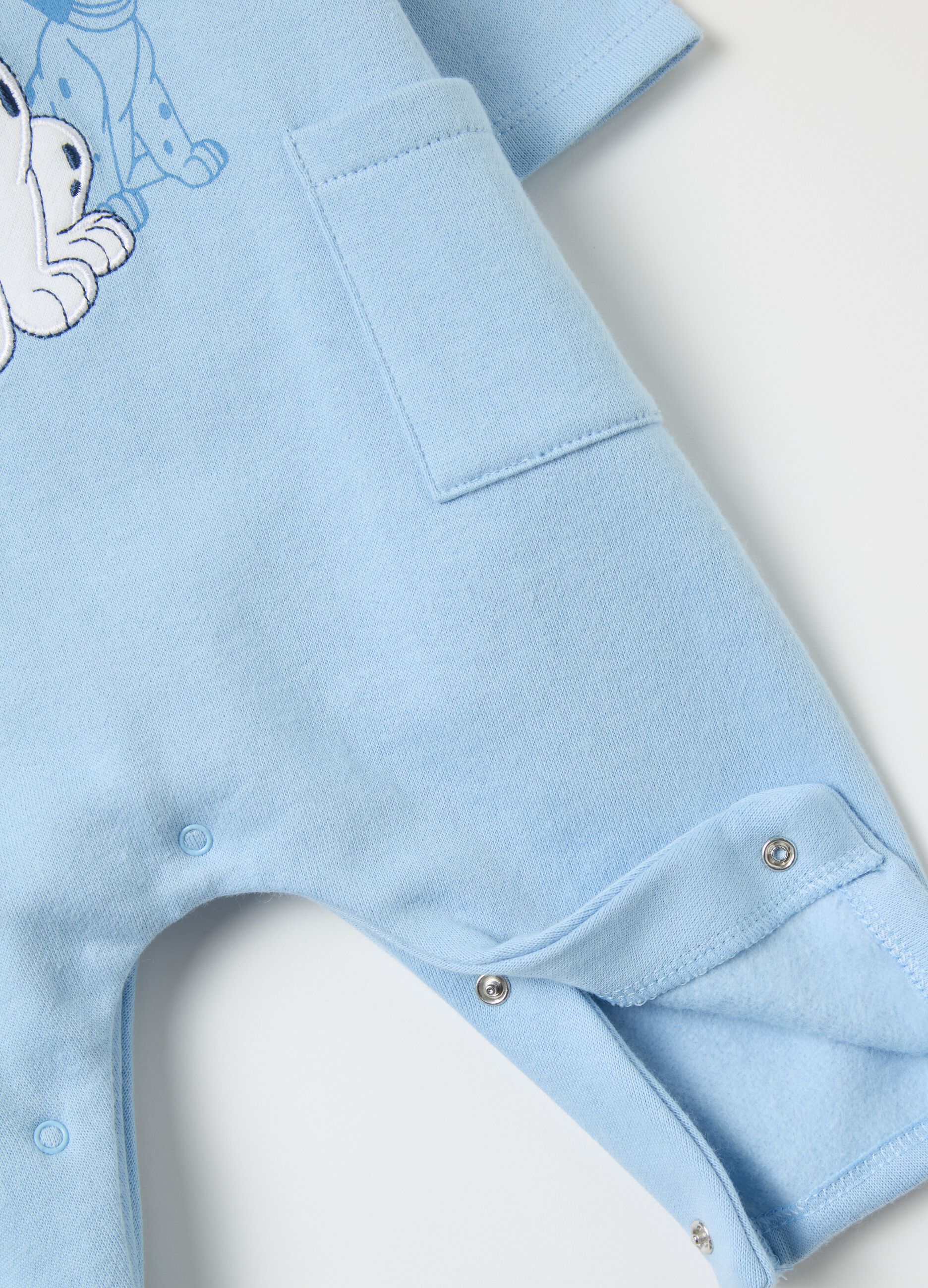 Cotton onesie with 101 Dalmatians embroidery
