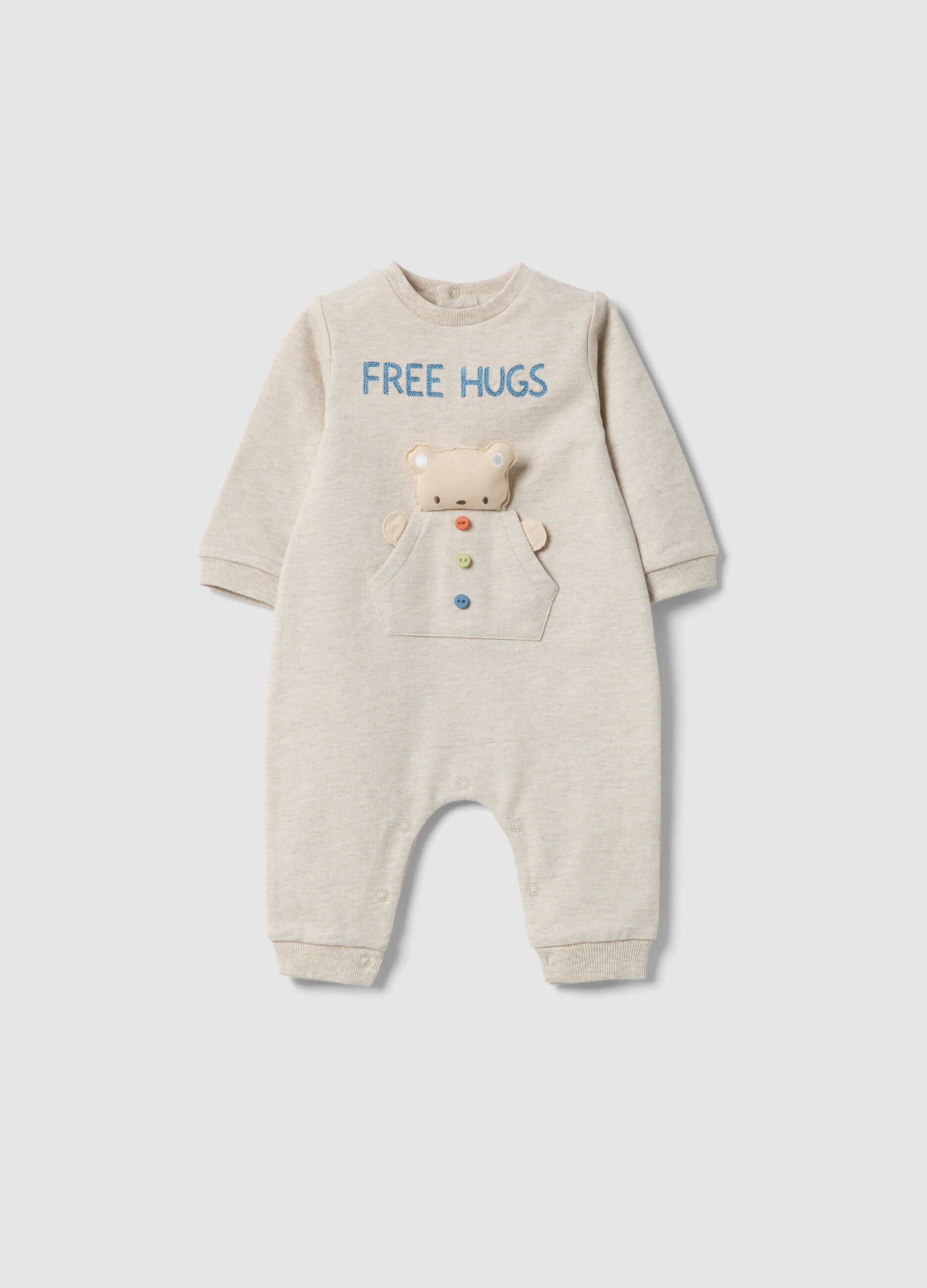 Organic Cotton Beige Baby Suit