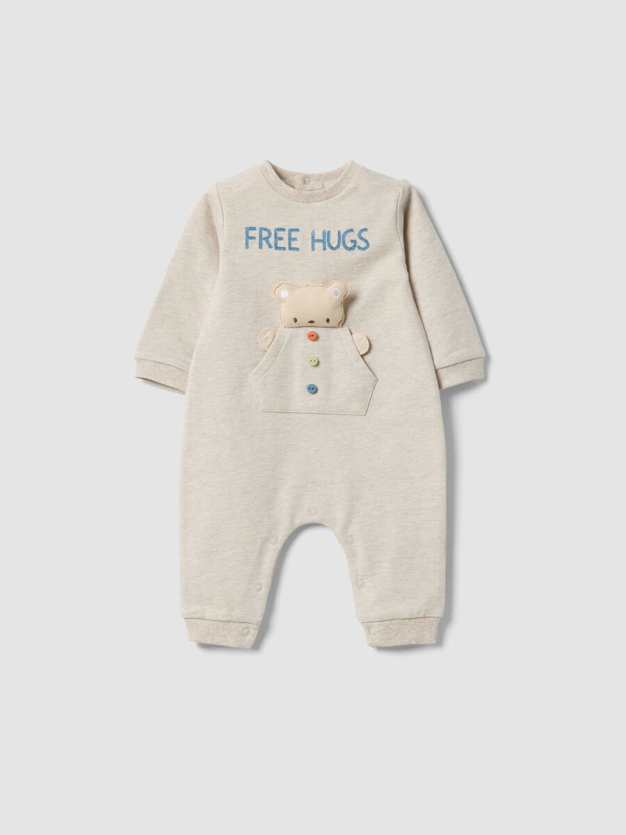 Organic Cotton Beige Baby Suit_0