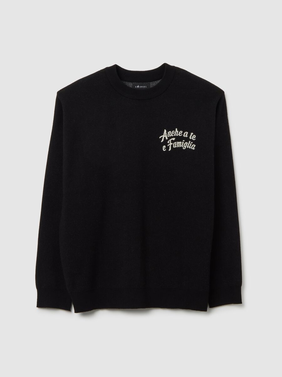 Black regular fit jumper_5