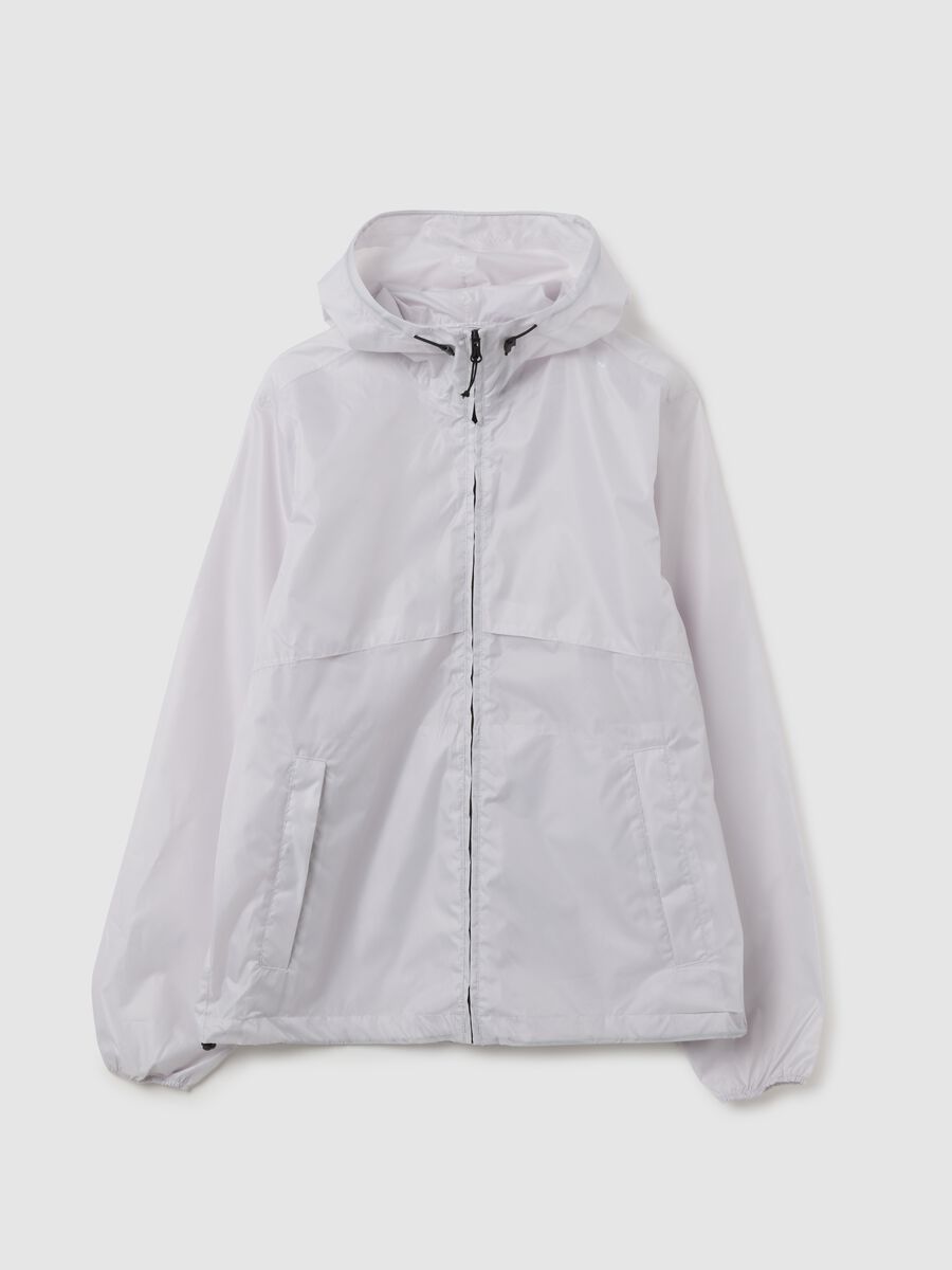 Women's White Waterproof Jacket_0