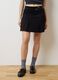 Black stretchy fabric skirt regular fit_1