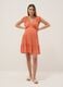 Orange Maternity Dress in Pure Viscose_0