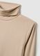 Beige Crew Neck Long Sleeve Regular Fit Sweater_5
