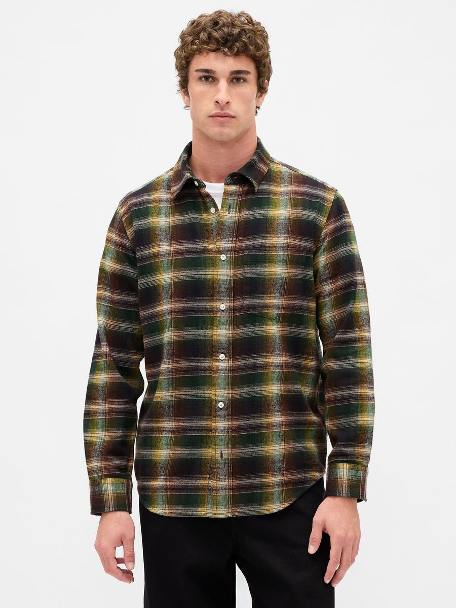 Multicolour Long-Sleeve Cotton Shirt_0