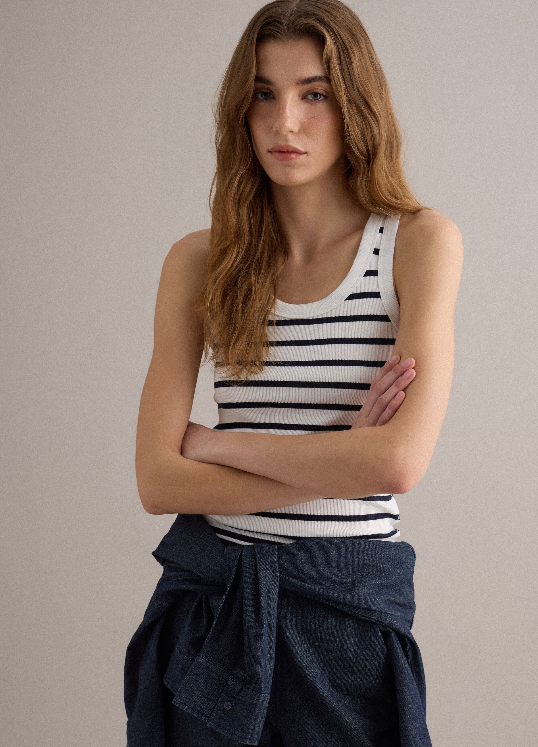 White striped camisole top