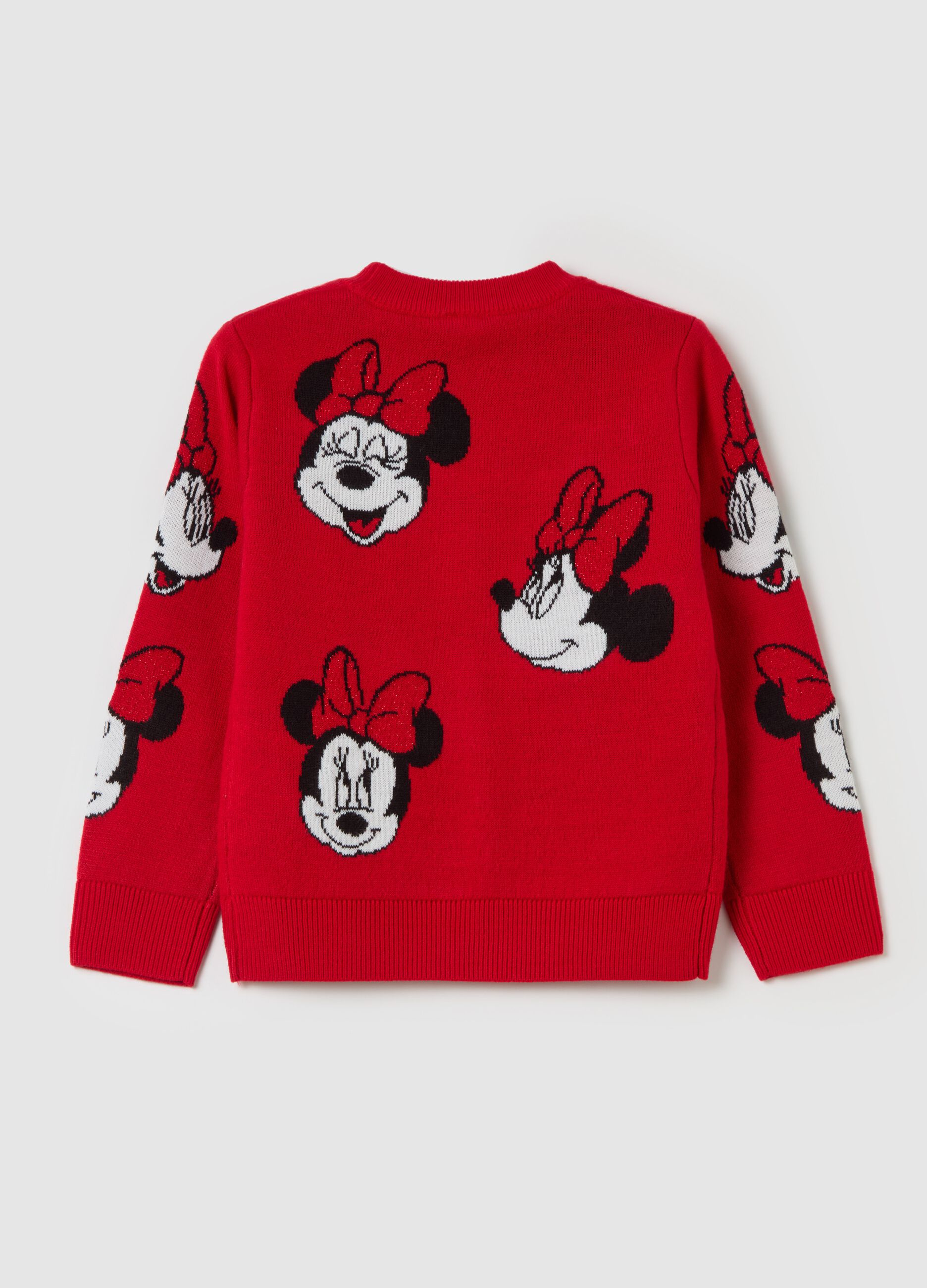 Pullover in maglia con disegno Minnie jacquard OVS KIDS da Bambina OVS
