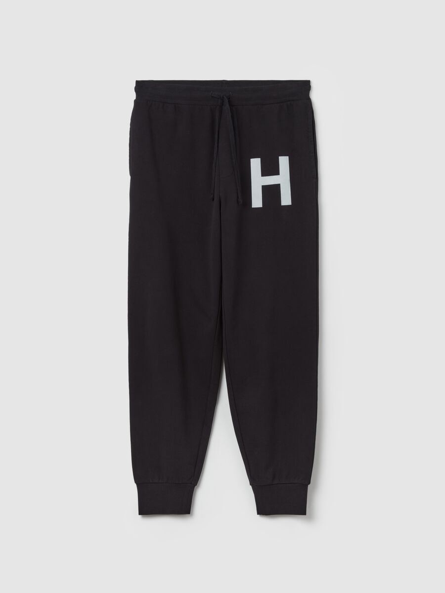 Fleece joggers with print_4