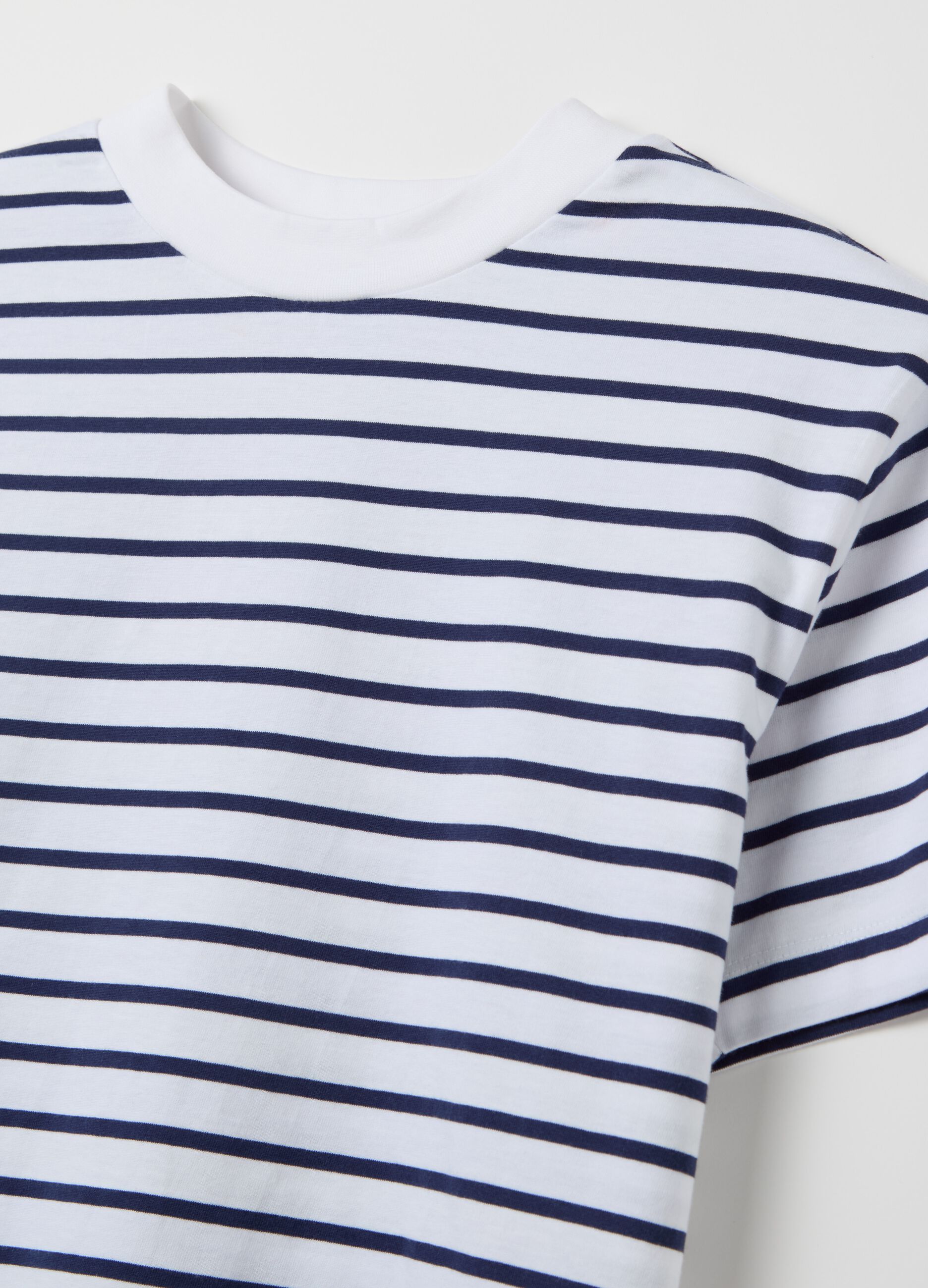 Striped cotton T-shirt