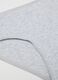 Girls' grey stretchy cotton briefs regular fit_3