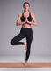 Leggings neri in tessuto elasticizzato traspirante a vita alta ALTAVIA STUDIO_3