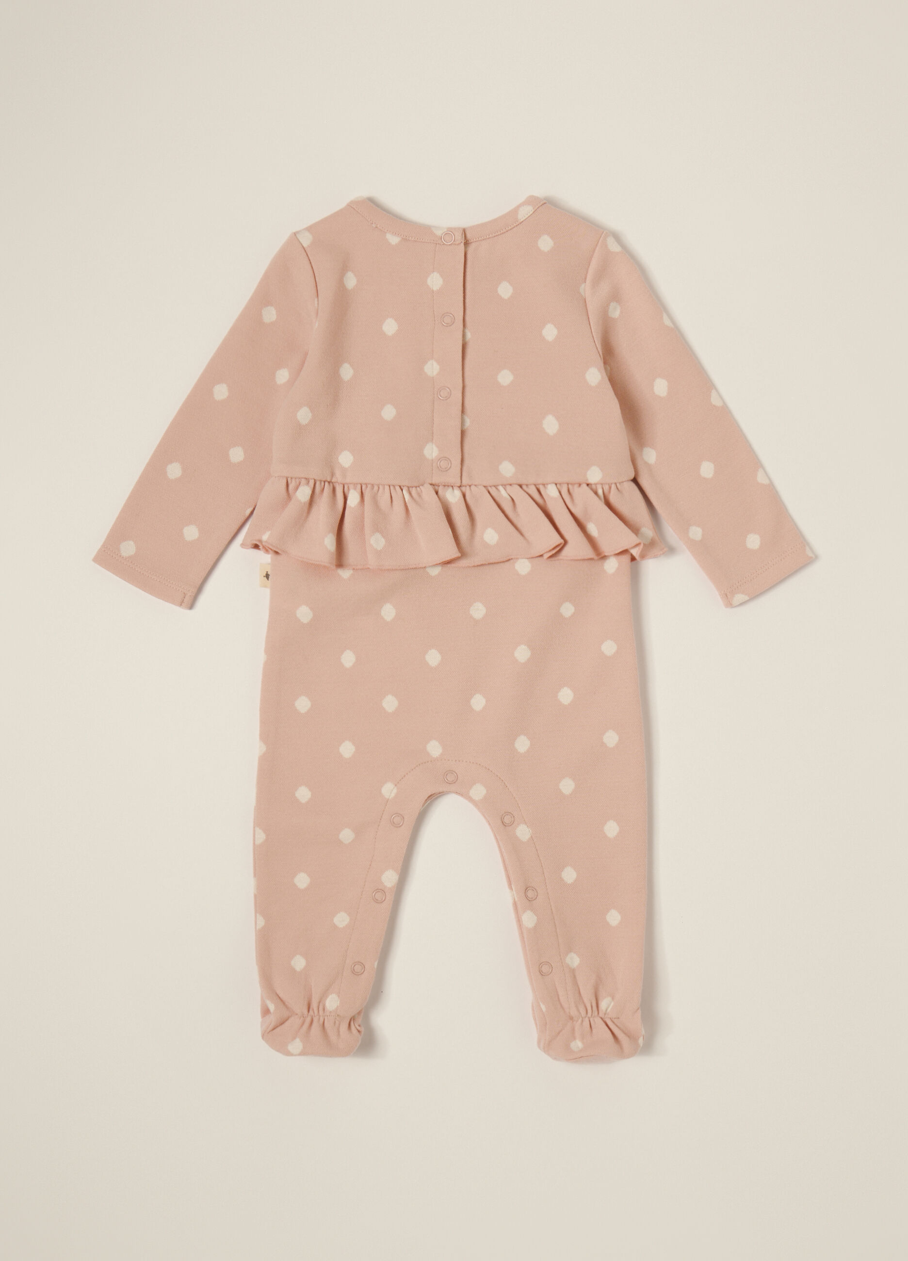Pink Stretch Cotton Baby Suit