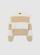 Girls' Regular Fit Multicoloured Striped Crew Neck Jumper_0
