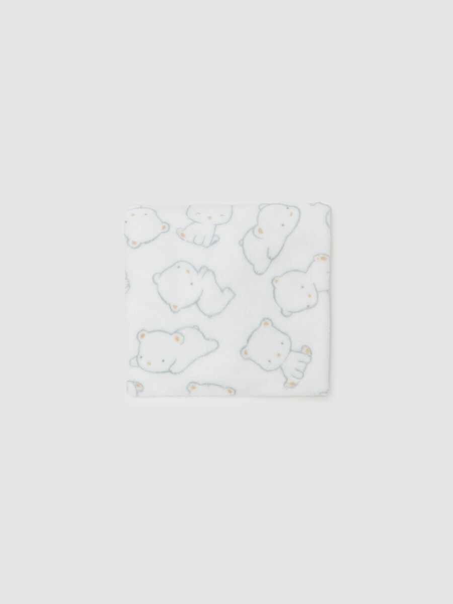 Velour blanket with teddy bears print_0