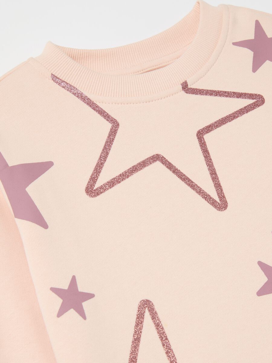 Jogging set con stampa glitterata_2