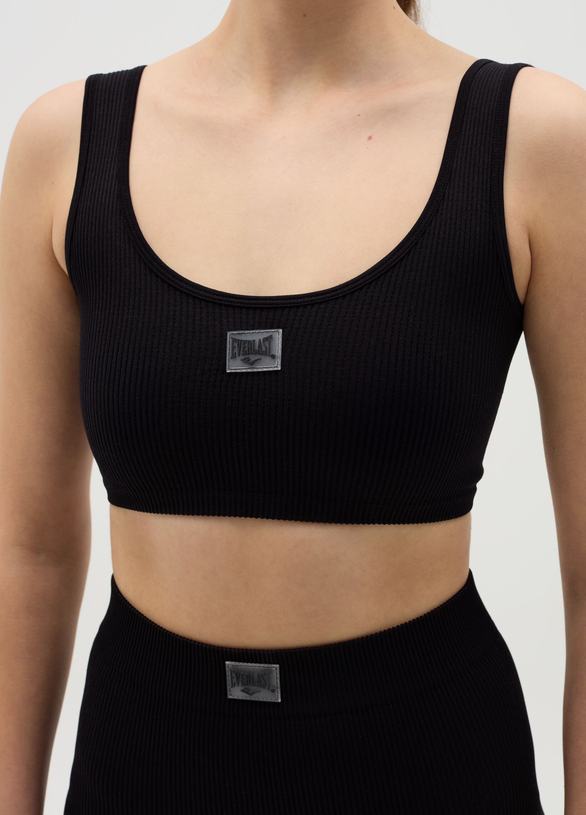 Ribbed cycle shorts