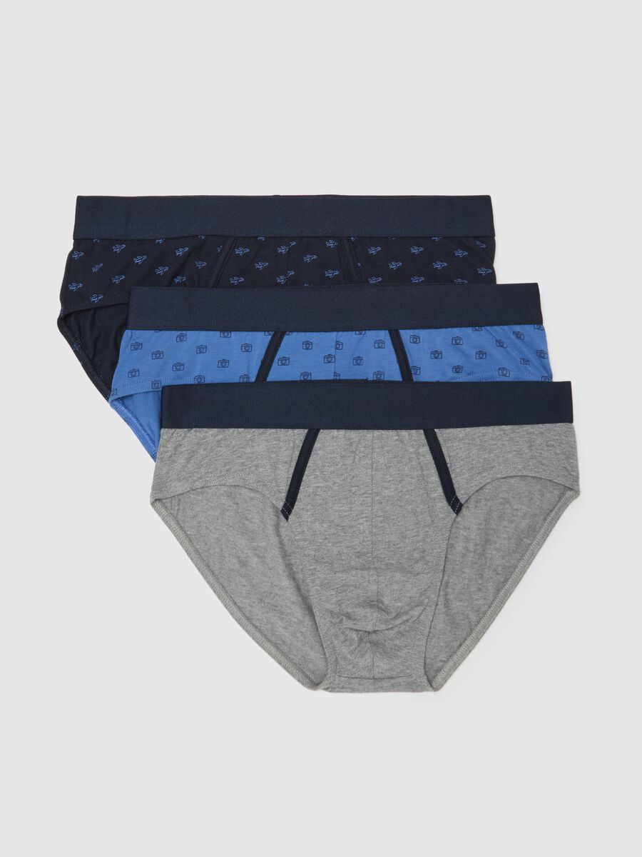 Set of Regular Fit Multicolour Cotton Briefs_4