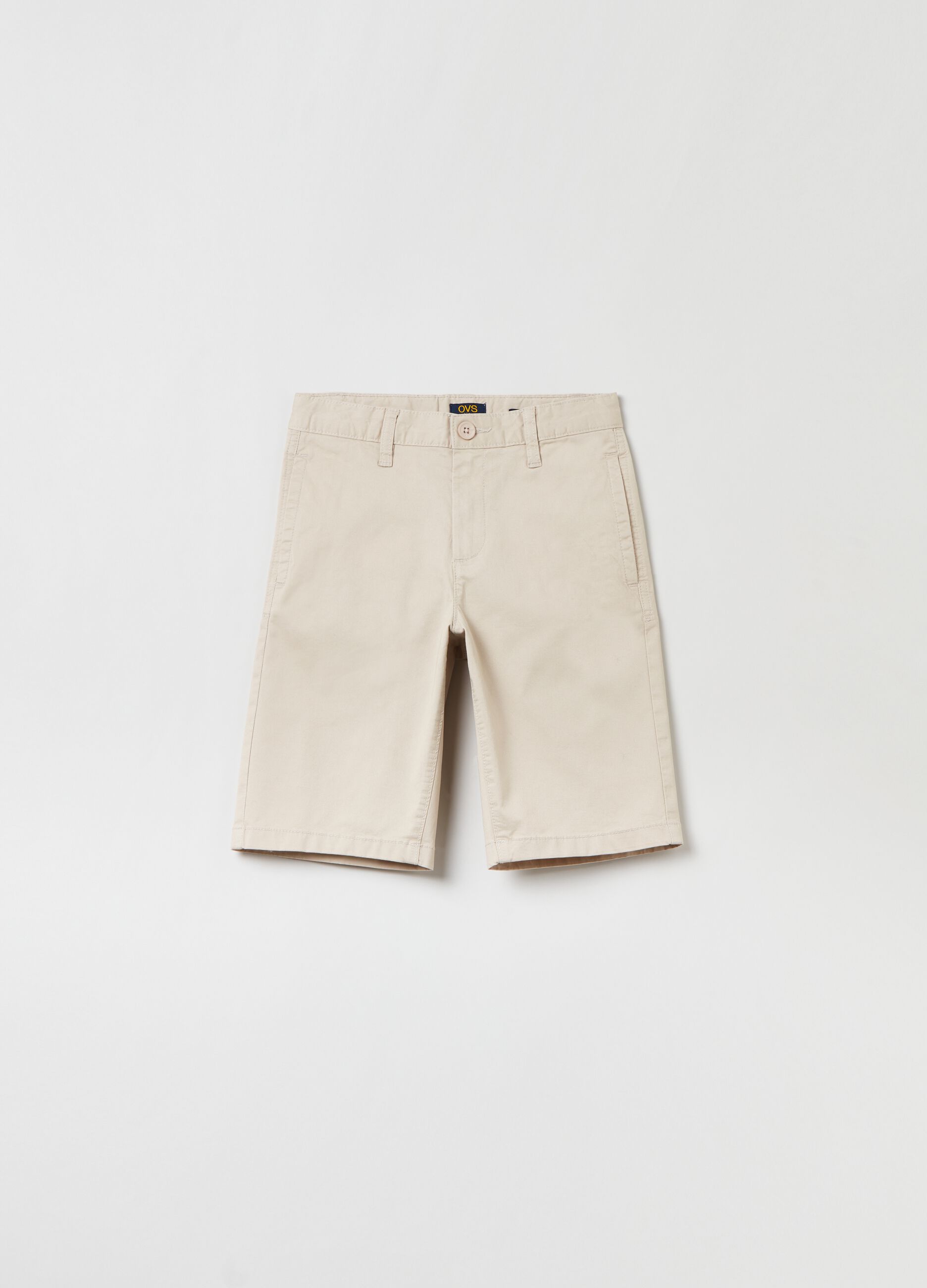 Bermuda chino in twill tinta unita_0