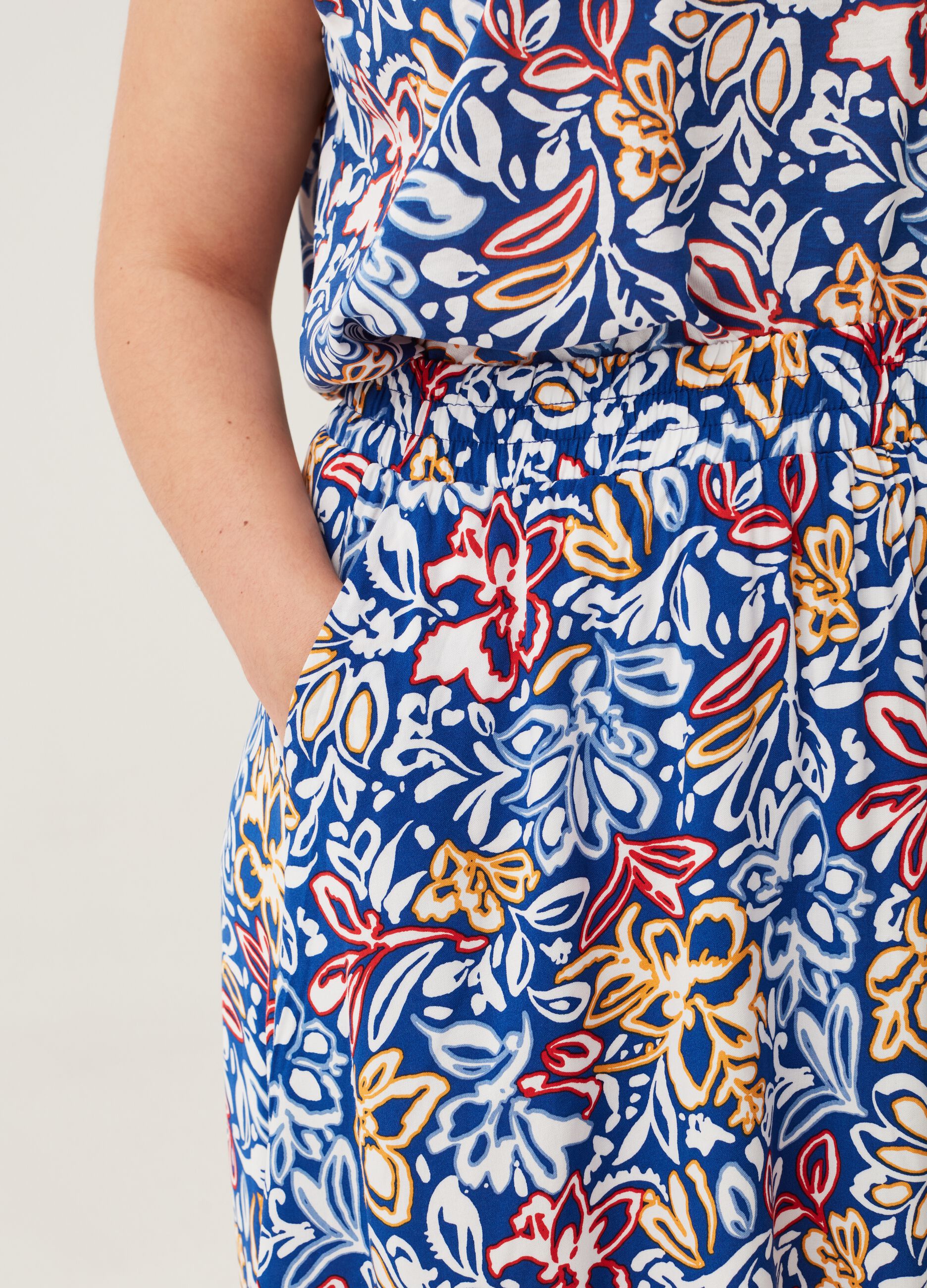 Gonna midi con stampa all-over Curvy MYA_3
