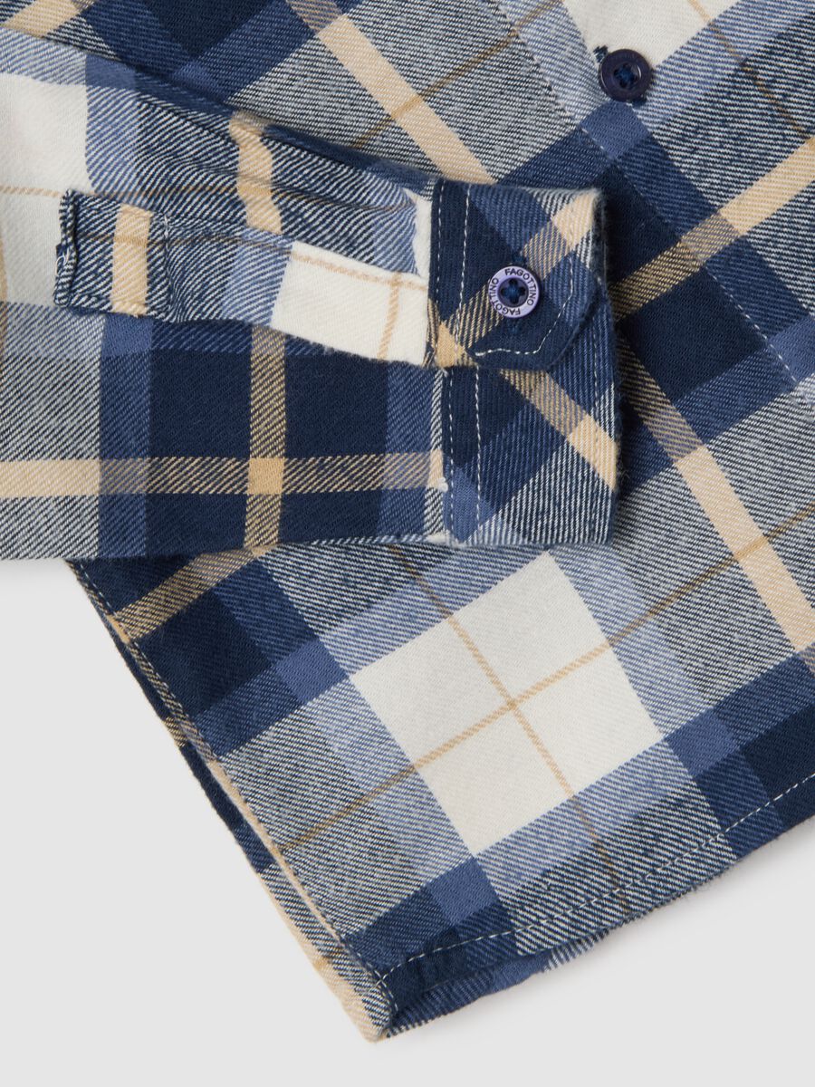 Camicia multicolor da bimbo in puro cotone regular fit a quadri_3